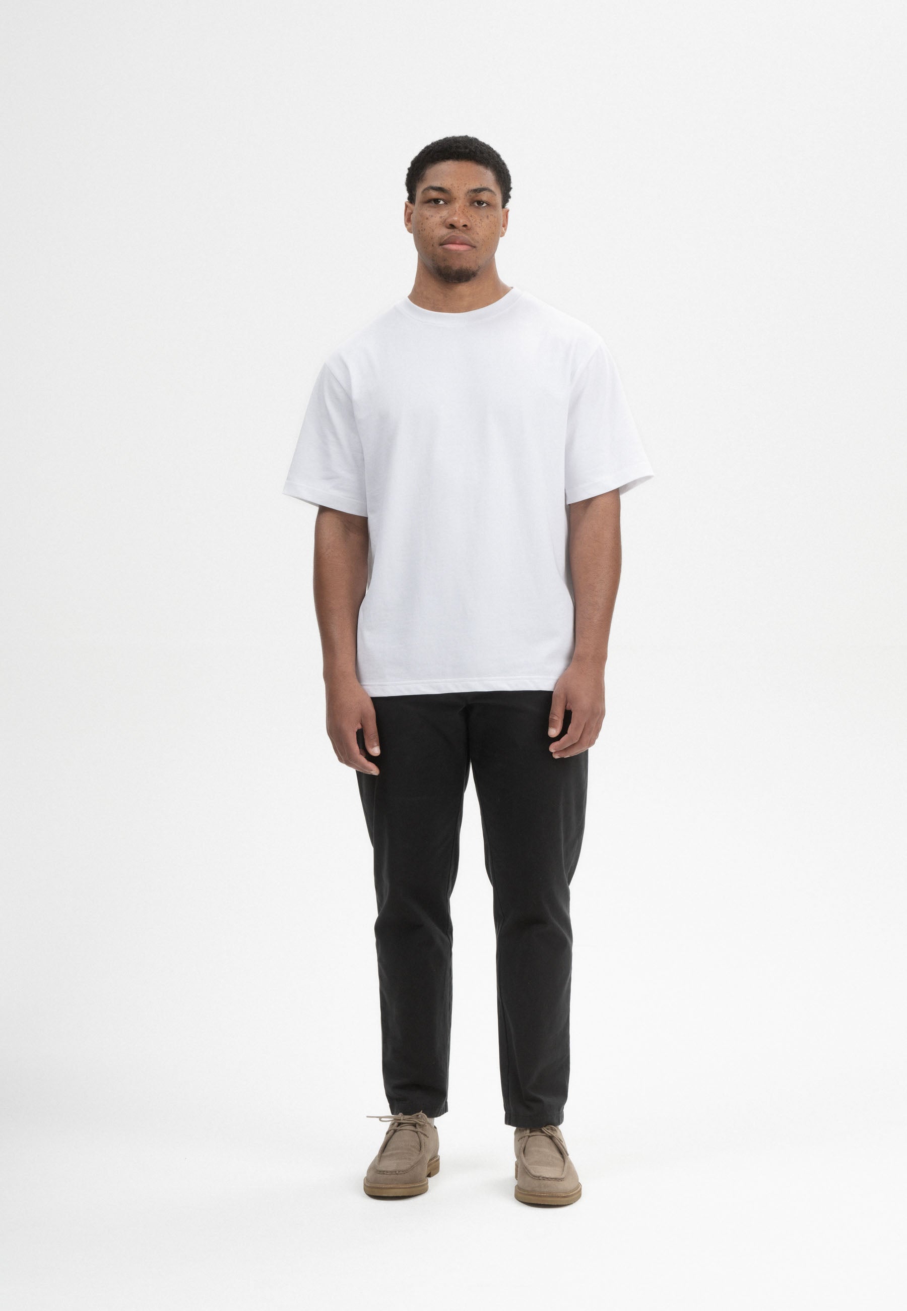 Men Oversized Heavy Weight T-Shirt Style BHAJAN weiß | MELA