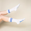 The Tennis-Socken blaue Streifen | popeia