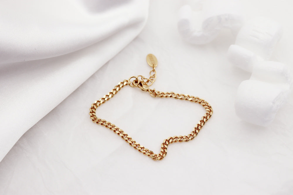 CURB BRACELET Stainless Steel | KLIMBIM