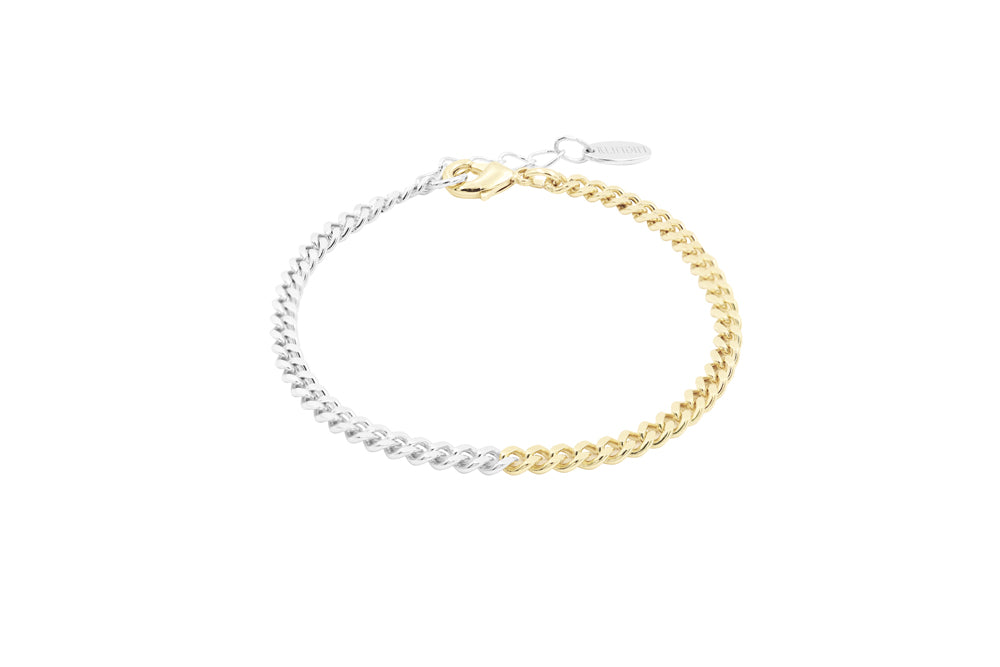 CURB MIX BRACELET Stainless Steel | KLIMBIM