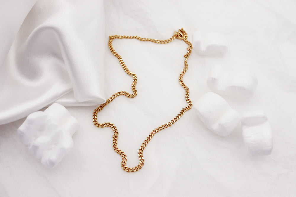 CURB NECKLACE Stainless Steel | KLIMBIM