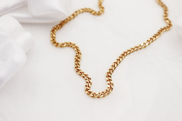 CURB NECKLACE Stainless Steel | KLIMBIM