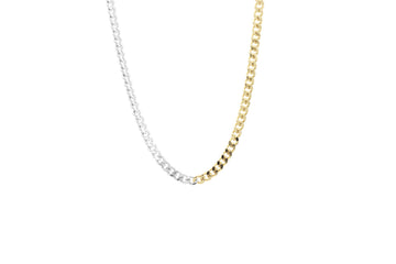 CURB MIX NECKLACE Stainless Steel | KLIMBIM
