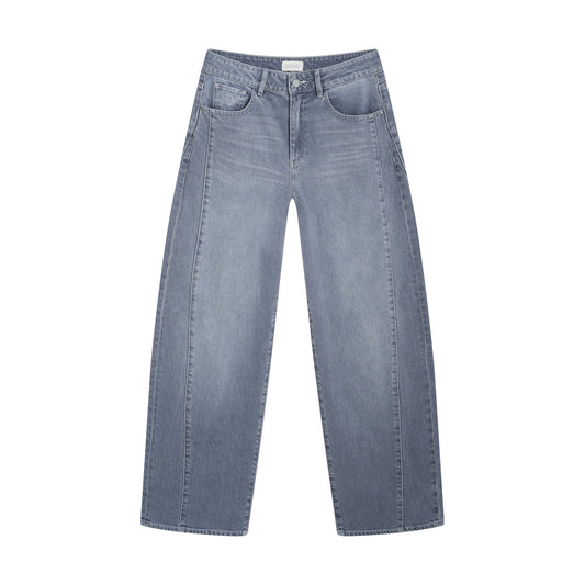 Jeans ASH Barrel Leg Minimal Stretch - Cutline Slate Grey 319 | DAWN