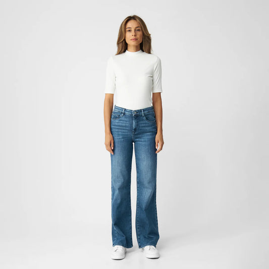 Jeans DEW Flared Soft Denim - Classic Medium blue 201 | DAWN