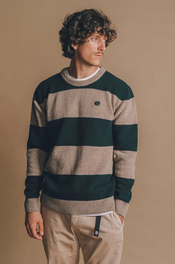 Sella Knit Pine Green/Nomad Brown | trendsplant