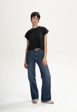 Cropped T-Shirt BHAMINI black | MELAWEAR