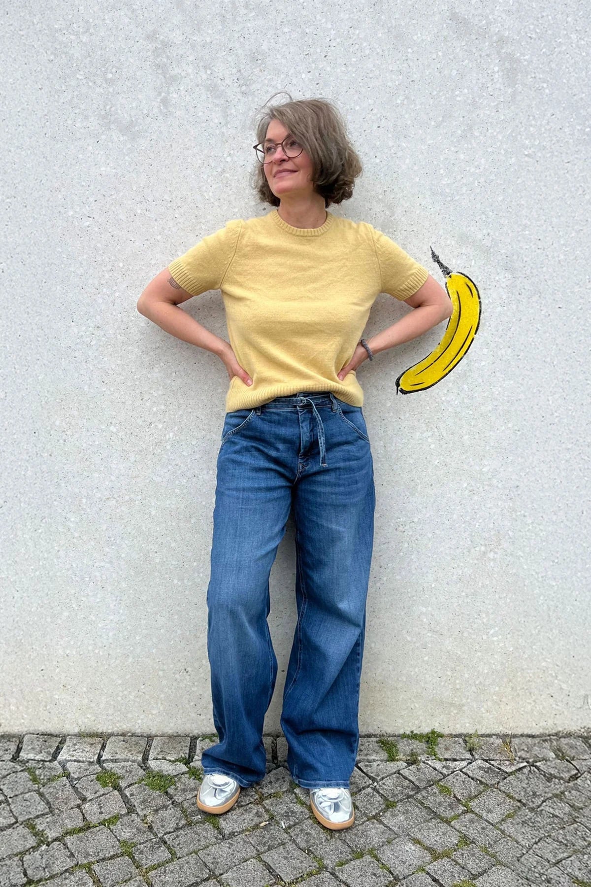 Jeans BLINK Wide Barrel Soft Denim - Classic vintage blue 219 | DAWN