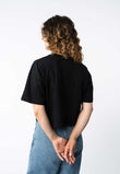 Cropped T-Shirt DESNA schwarz | MELAWEAR