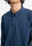 Langarm Polo Shirt DIVIT dunkelblau | MELAWEAR