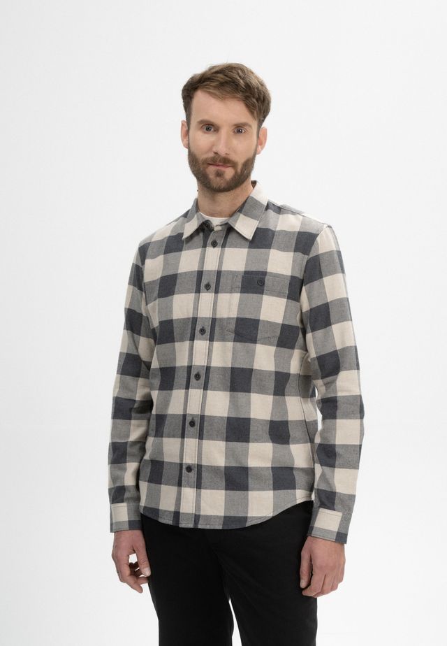 Flannel Shirt SAHEL anthrazit karo | MELAWEAR
