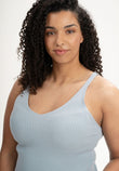 V-Neck Strick Top RHADA cloudy blue | MELAWEAR
