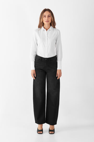 Jeans ASH Barrel Leg Minimal Stretch - Classic black denim 304 | DAWN