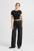 Jeans BLINK Wide Barrel Soft Denim - Classic black denim 304 | DAWN