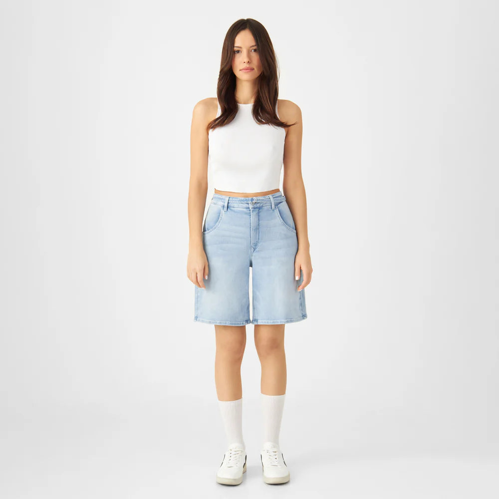 BLINKY Soft Denim - Shorts light blue | DAWN