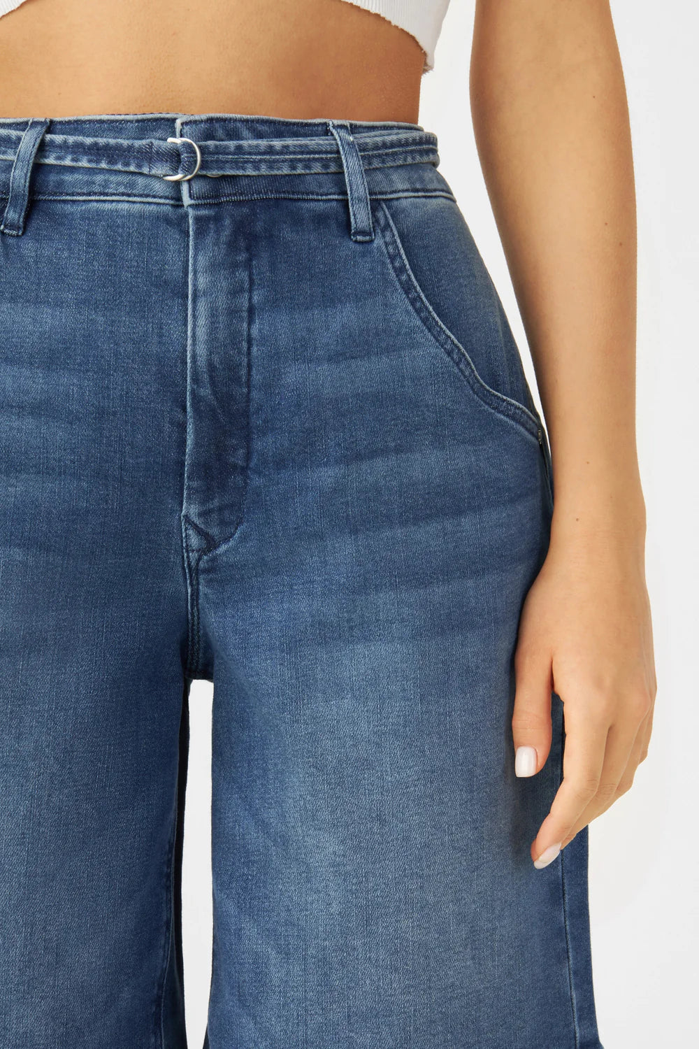 BLINKY Soft Denim - Shorts Medium blue | DAWN