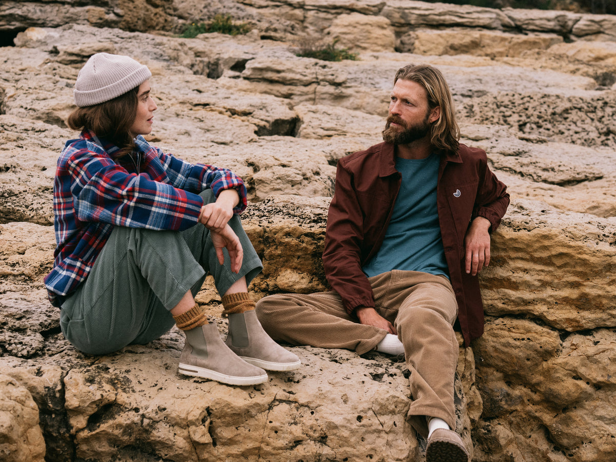 Hose HARUKU CORDUROY WASHED GREEN | TWOTHIRDS