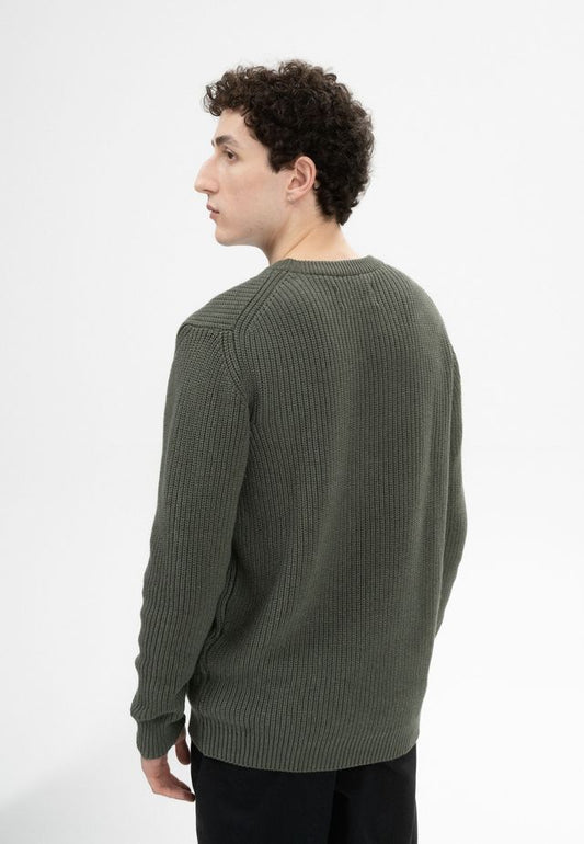 Strickpullover RAVI grün melange | MELAWEAR