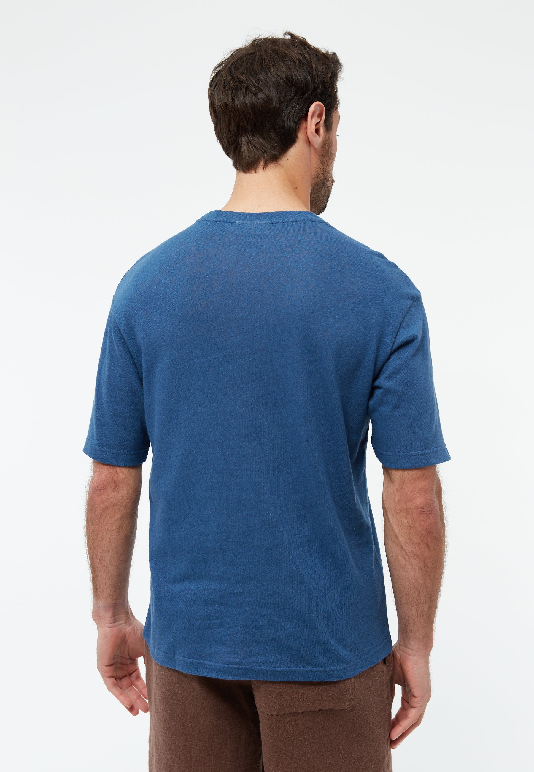 T-Shirt GBLasse Blazing Blue (Linen) | Givn
