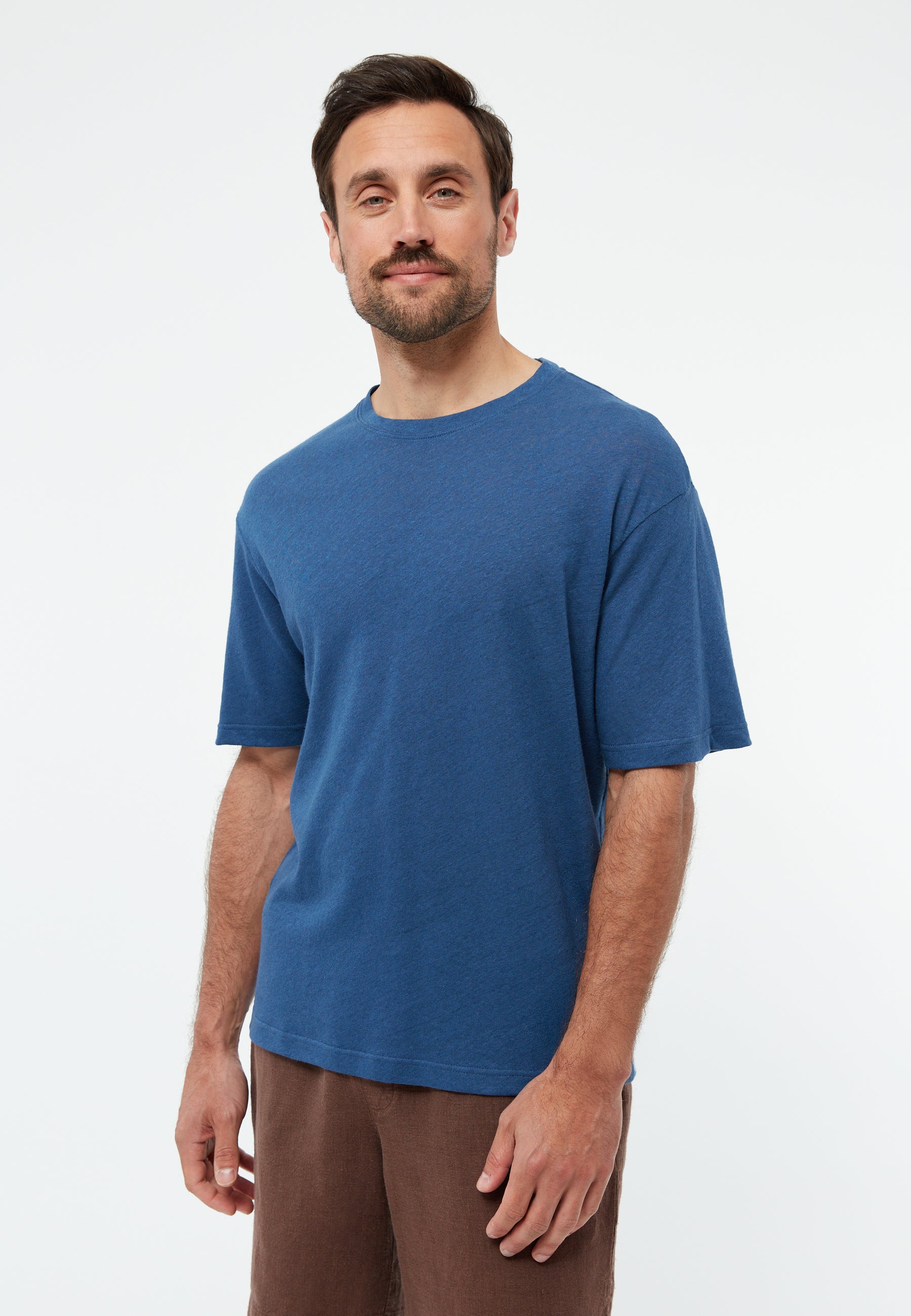 T-Shirt GBLasse Blazing Blue (Linen) | Givn