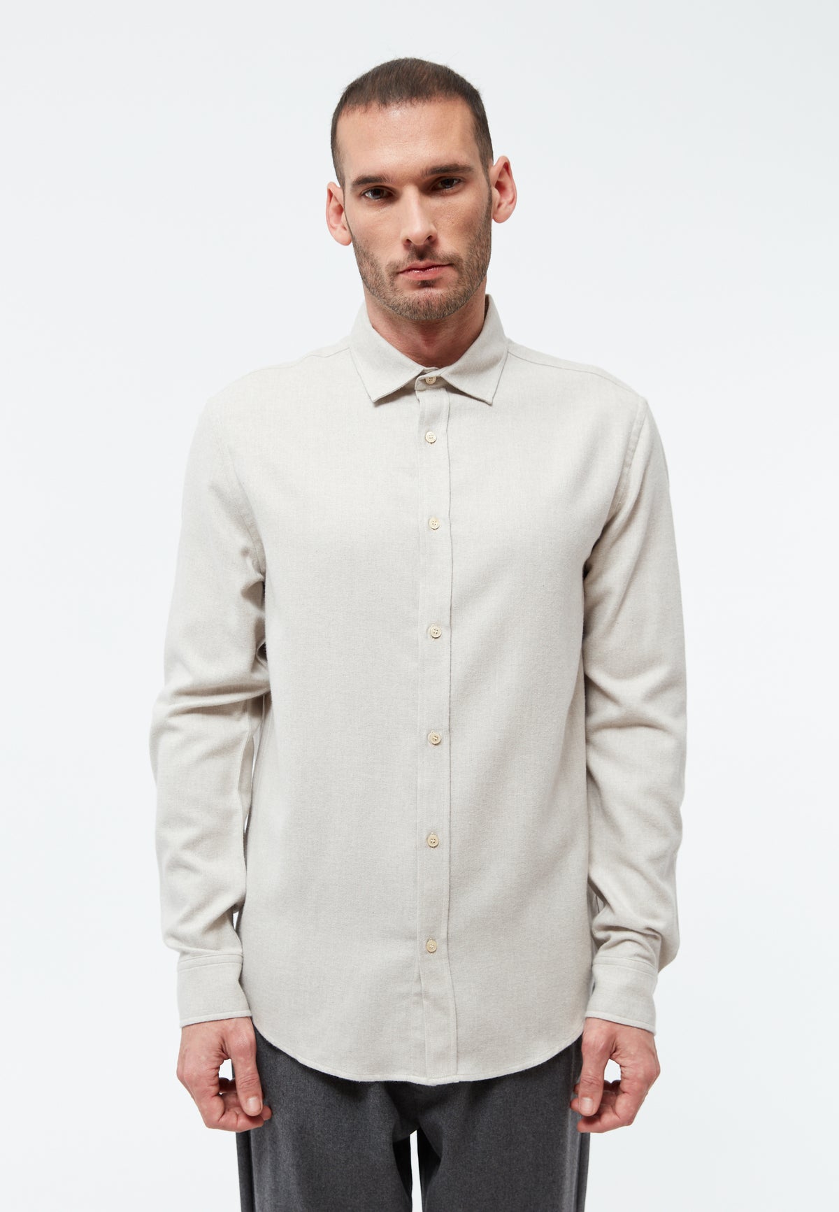 Buttoned Shirt GBJohn Beige | GIVN BERLIN