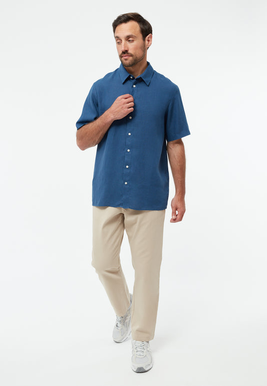 Hemd GBKoda Blazing Blue (Linen) | Givn