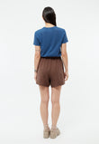 Shorts GBClementine Chocolate Brown (Linen) | Givn