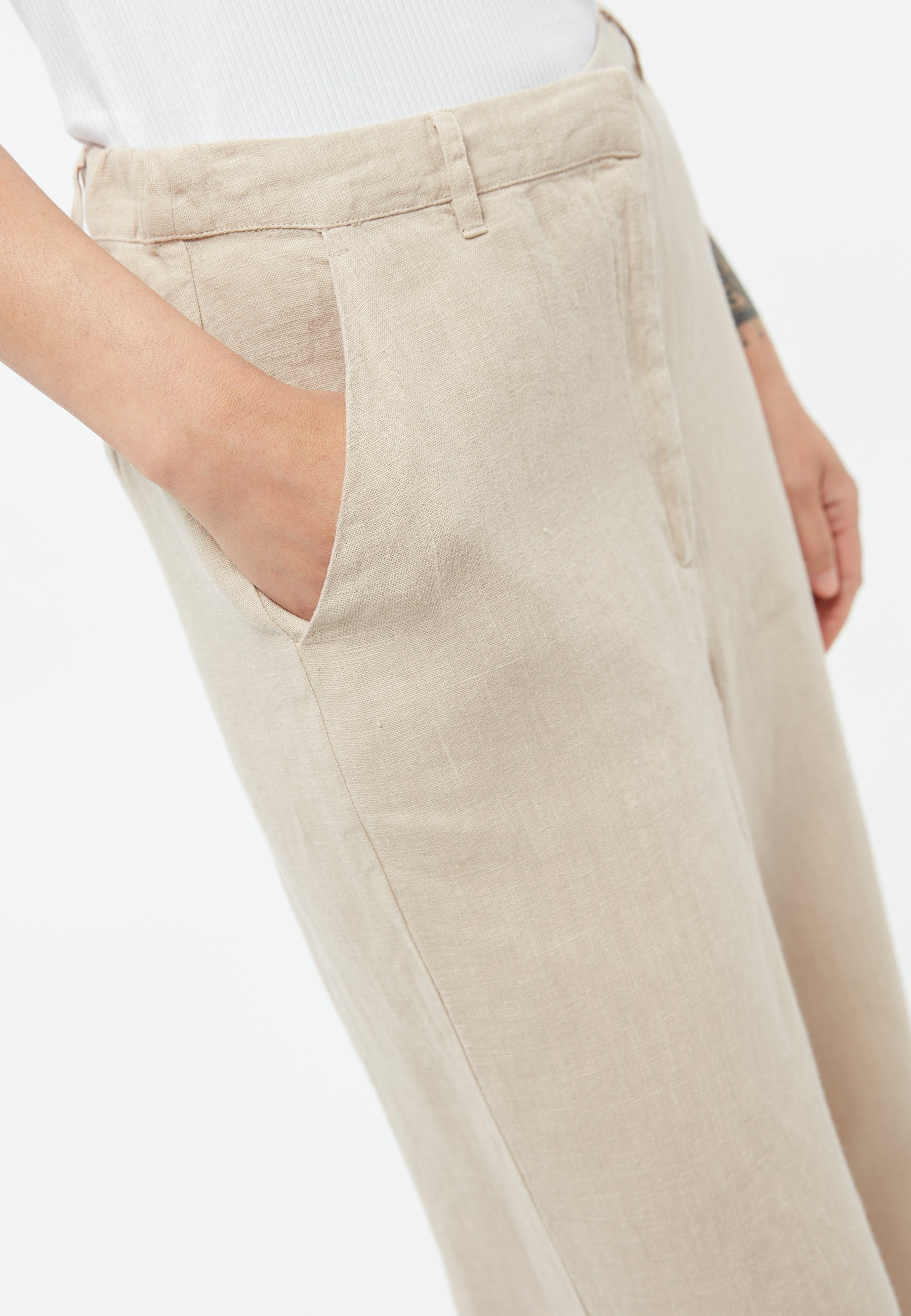 Hose GBBeatrice Oat Beige (Linen) | Givn