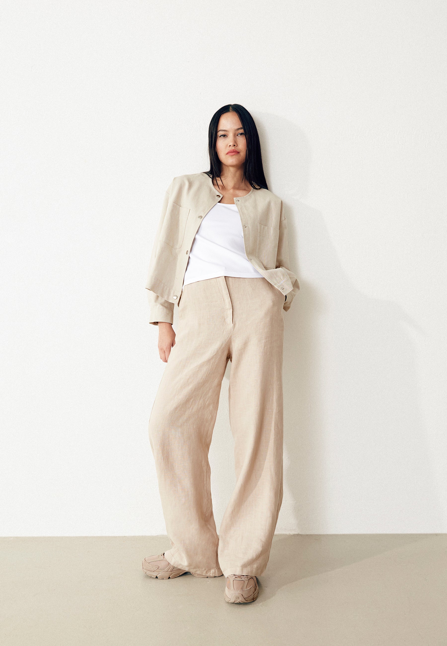 Hose GBBeatrice Oat Beige (Linen) | Givn