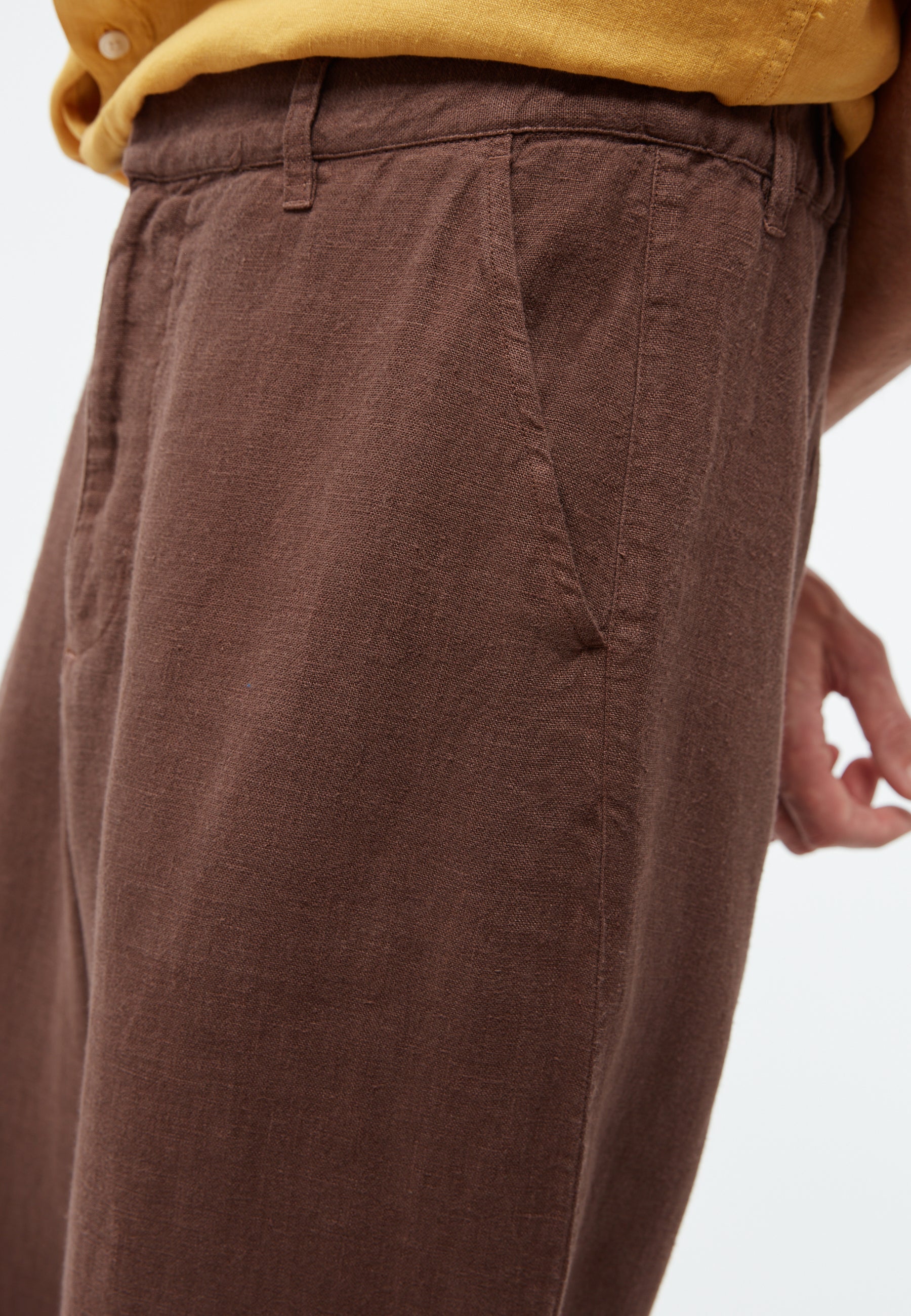 Hose GBHelge Chocolate Brown (Linen) | Givn