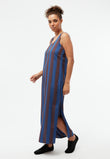 Kleid GBLotta Blazing Blue / Chocolate Brown (Stripes) | Givn