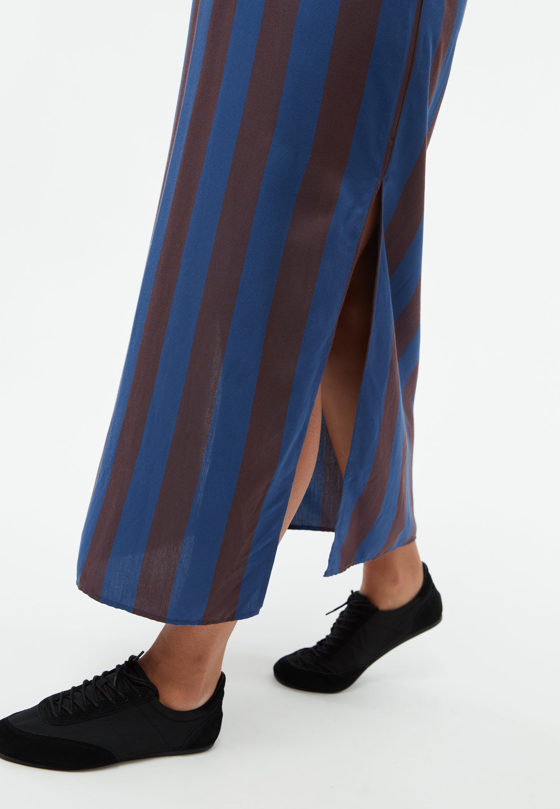 Kleid GBLotta Blazing Blue / Chocolate Brown (Stripes) | Givn