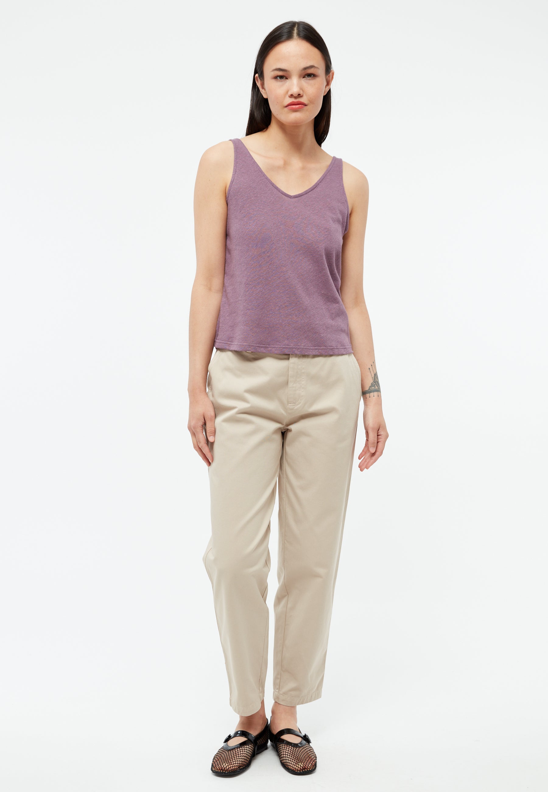 Top GBJette English Violet (Linen) | Givn