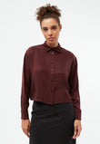 Blouse GBSavannah Wine Red (Tencel) | GIVN BERLIN