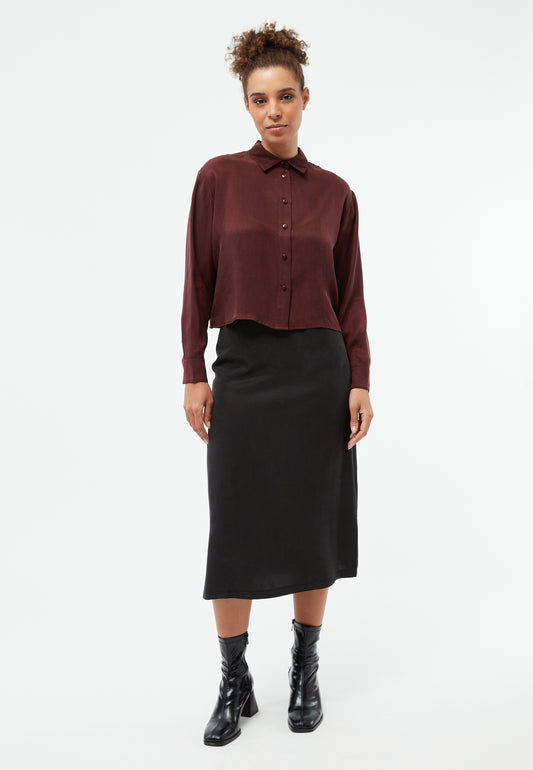 Blouse GBSavannah Wine Red (Tencel) | GIVN BERLIN