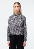 Blouse GBSavannah Black / Grey (Snake) | GIVN BERLIN
