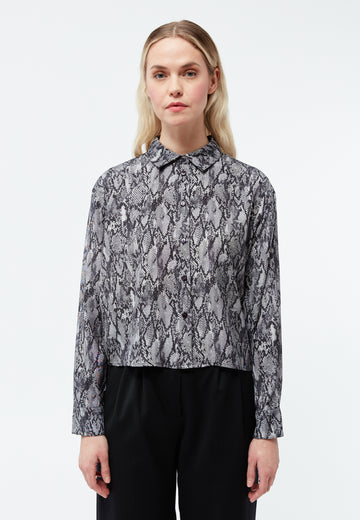 Blouse GBSavannah Black / Grey (Snake) | GIVN BERLIN