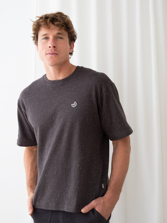 T-Shirt GEORGE BAY DARK SAND NEPS | TWOTHIRDS