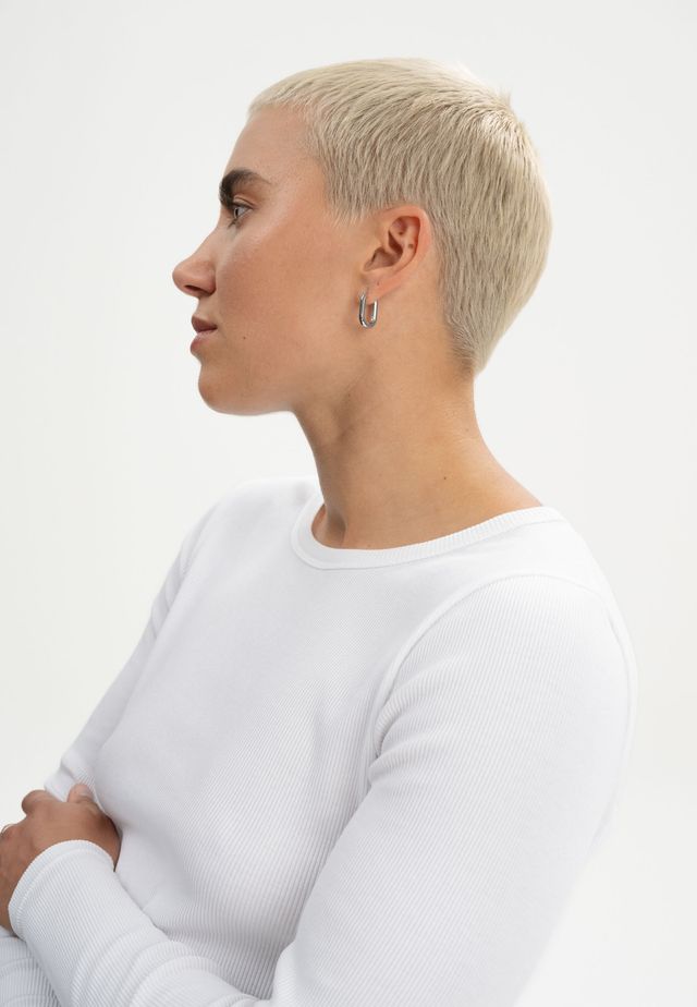 Ribbed Longsleeve MEHAR weiß | MELAWEAR