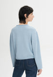 Women Roll Hem Knit Jumper Style GEETHA salty blue melange | MELA