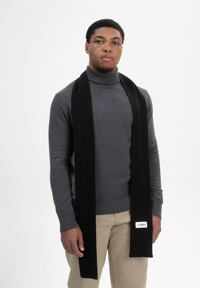 Slim Knit Scarf BANHI schwarz | MELAWEAR