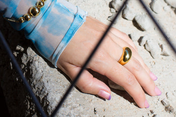 HARE BIG RING Sterling Silver | KLIMBIM