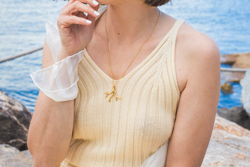 STREAM NECKLACE Stainless Steel | KLIMBIM