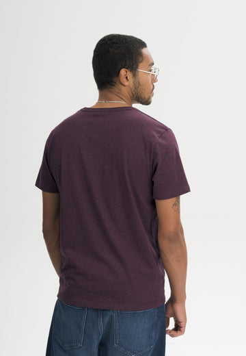 Men T-Shirt Style IZAAN elderberry melange | MELA