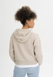 Women Knit Hoodie Style JANISHA kiesel melange | MELA