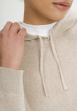 Women Knit Hoodie Style JANISHA kiesel melange | MELA