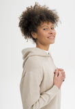 Women Knit Hoodie Style JANISHA kiesel melange | MELA