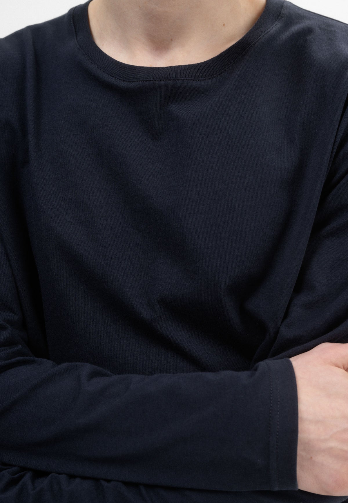 Men Basic Longsleeved Shirt Style JERIN navy | MELA