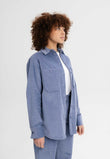 Cord Overshirt JIYA taubenblau | MELAWEAR