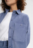 Cord Overshirt JIYA taubenblau | MELAWEAR